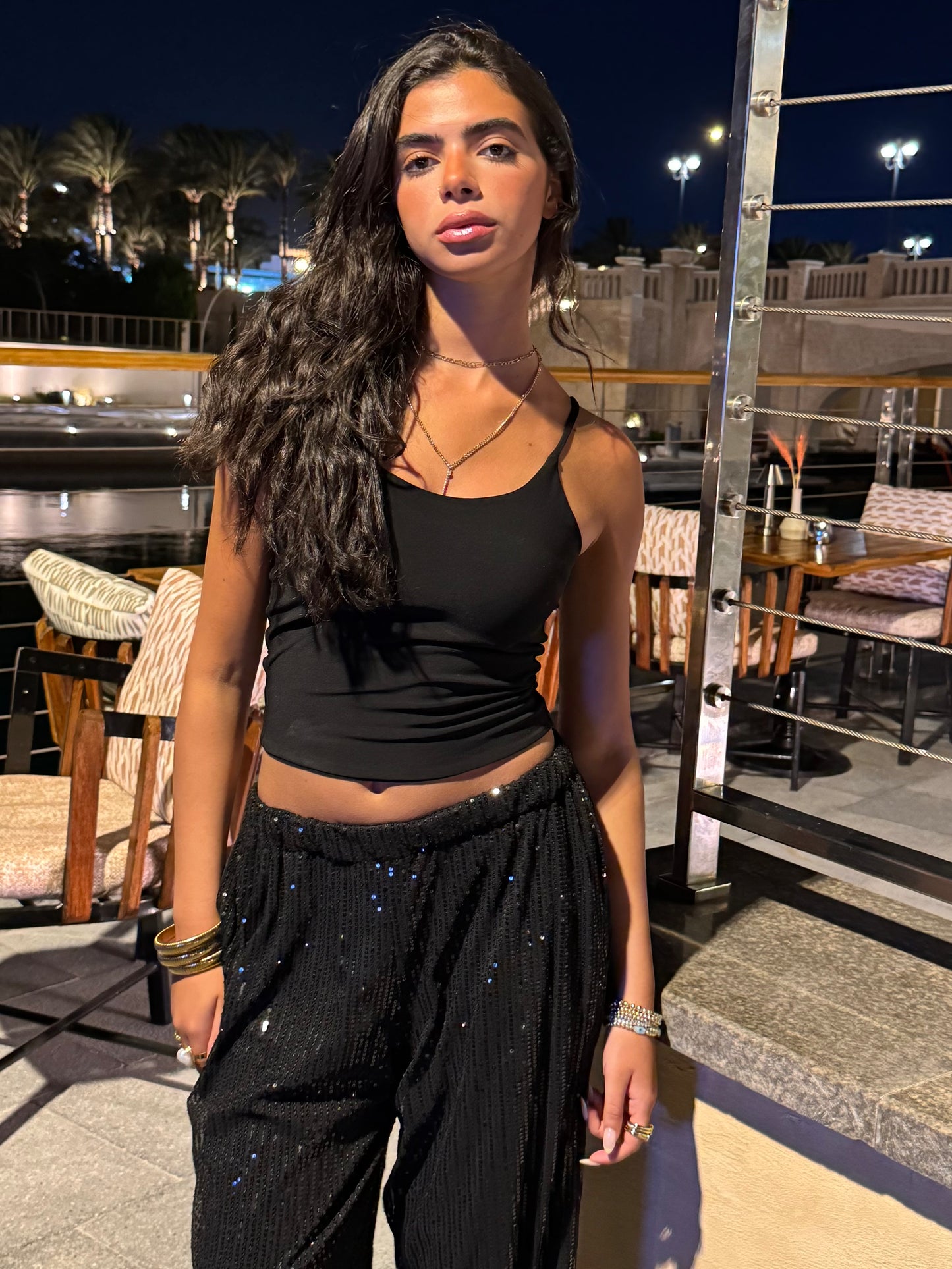 Noir Sparkle Pants